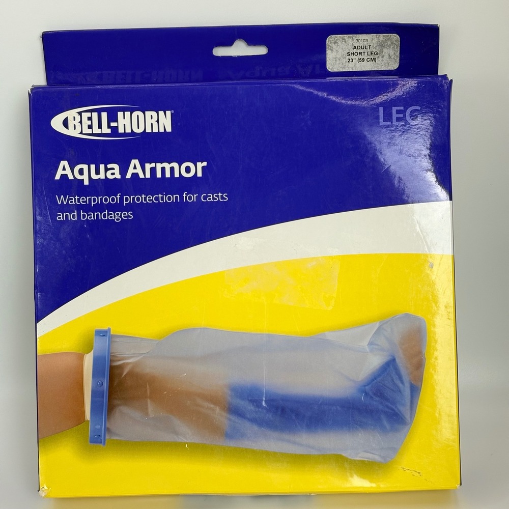 Bell-Horn Aqua Armor Waterproof Cast Protector Adult Short Leg‎ 23" 30103 NEW